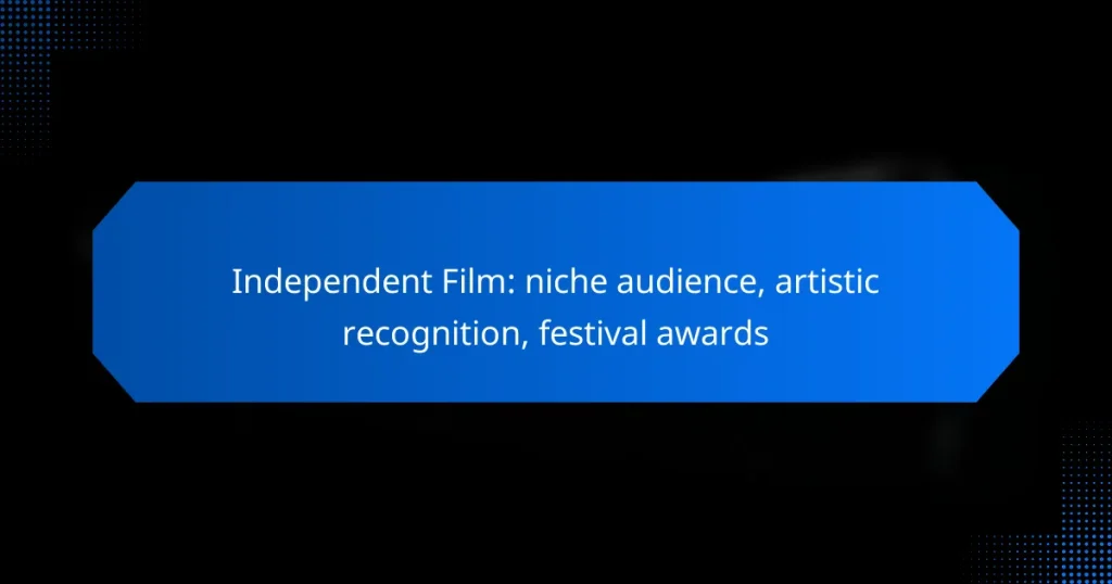 Independent Film: niche audience, artistic recognition, festival awards